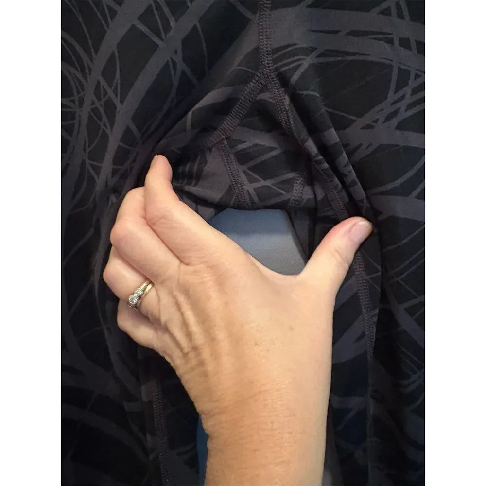 *3/$15 Champion Women's Power Core Leggings L Multicolor Swirl Design - Picture 4 of 10